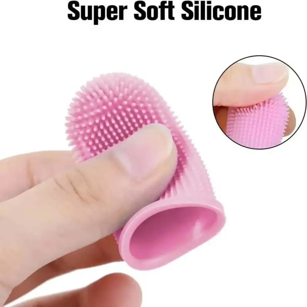 Dog Super Soft Pet Finger Toothbrush Teeth Cleaning Breath Care Nontoxic Silicon